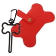 thumbnail image 1 of OUNONA Pet Supply 1Pack Red Rectangular Poo Bags Holder for Leash Attachment, 1 of 7