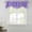Purple, variant on Cameo Green Retro Greek Key Tie Up Valance Curtains for Windows, Kitchen Curtains Window Treatments, Geometric Greece Ancient Rustic Short Window Shades Valances for Bedroom Bathroom Cafe 54"x18"