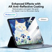 Protescreen Paper feel Screen Protector for iPad Air 13(2024/2025) & Pro 13(2024/2025), Premium AR Anti-Reflective Paper Texture Matte Film for Writing Drawing Notes, Apple Pencil Support