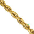 thumbnail image 2 of 14K Solid Yellow Gold 3mm Rope Chain Twisted Link Necklace, 2 of 4