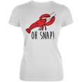thumbnail image 1 of Lobster Crustacean Oh Snap Juniors Soft T Shirt White 2XL, 1 of 1