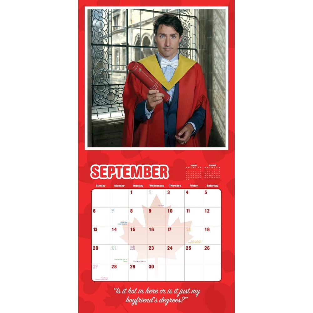 Justin Trudeau, My Canadian Boyfriend 2020 Wall Calendar (Calendar) - Walmart.com