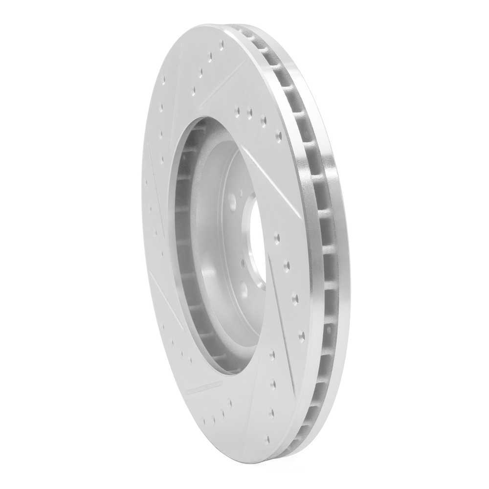Dynamic Friction Company 631-59051R DFC Brake Rotor - Drilled And Slotted - Silver