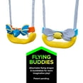 Sportspower Super Flyer Swing Set with 2 Flying Buddies, Saucer Swing