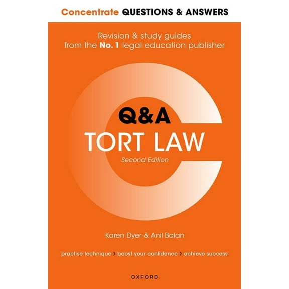 Concentrate Questions & Answers Concentrate Questions and Answers Tort Law: Law Q&A Revision and Study Guide, (Paperback)