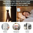 thumbnail image 3 of Door Chime,SanJie Wireless Door Sensor Chime When Door Opens,Door Entry Alarm Chime for Business/Home/Kids,500 FT Range,26 Chimes 5 Adjustable Volume Door Ringer Alert 2 Sensors + 1 Receivers, 3 of 8