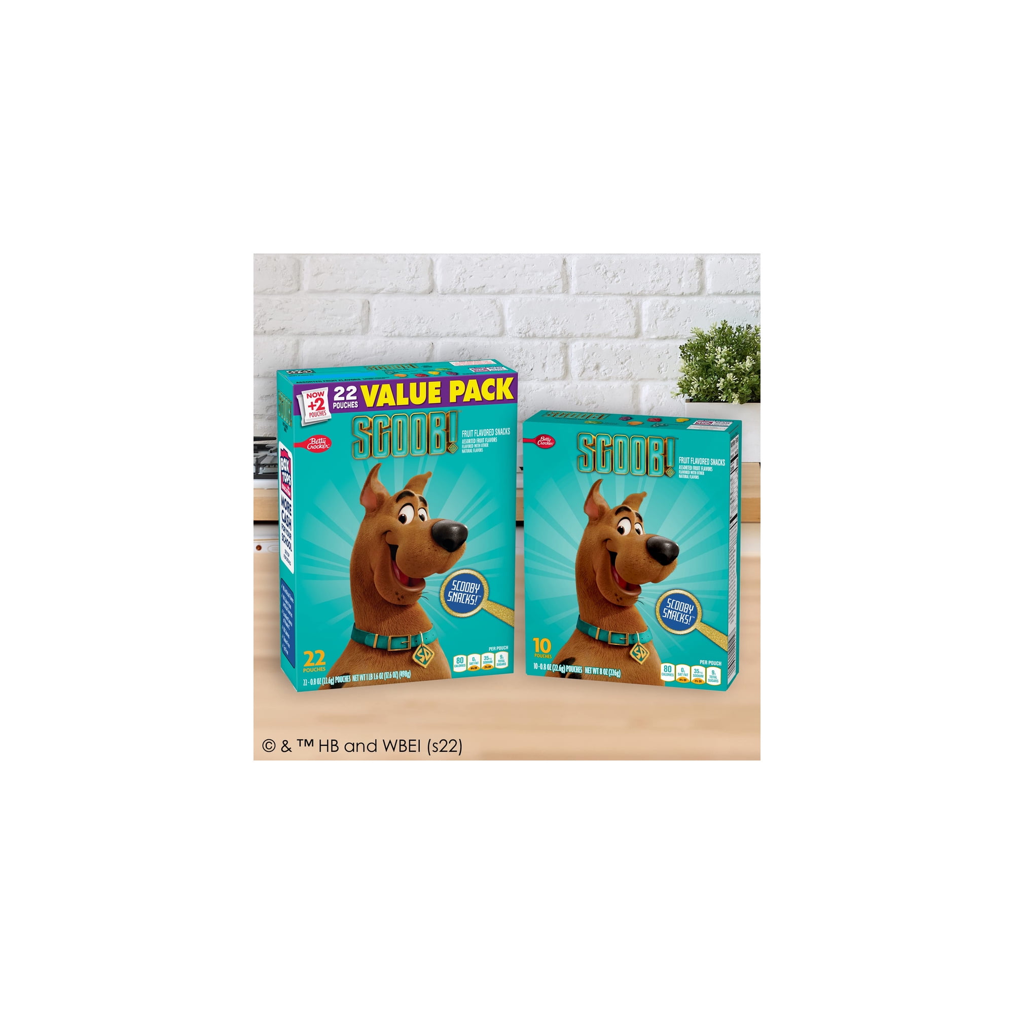 Betty Crocker Scooby Doo Fruit Flavored Gummy Snacks (Pack of 5)