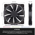 thumbnail image 2 of Ventilador Noctua NF-A20 PWM Chromax.Black.Swap 200x30 mm para escritorio, 2 of 8