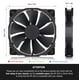 thumbnail image 2 of Ventilador Noctua NF-A20 PWM Chromax.Black.Swap 200x30 mm para escritorio, 2 of 8