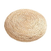 11.81inch Handmade Straw Seat Cushion Soft Floor Pillow Comfortable Thick Cushion Tatami Pouf for Window Decoration Bedroom Office Indoor Yoga 1PCS