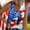 A187 Multicolor, variant on Xdegoge Independence Day Shirts for Women Bald Eagle American Flag Graphic Button Down Henley Tank Tops V Neck Sleeveless Ribbed Patriotic 4th of July Tees Tops