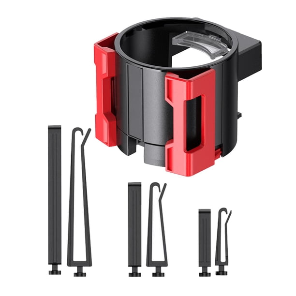 Portavasos genérico, accesorios interiores, organizador multiusos para espacio de asiento, soporte para bebidas automático para botellas, bebidas, Rojo