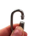 thumbnail image 4 of Flomore M8 Lock Conector de cadena de eslabones rápidos Mosquetón de bloqueo de tornillo de acero inoxidable 304 Paquete de 4, 4 of 5