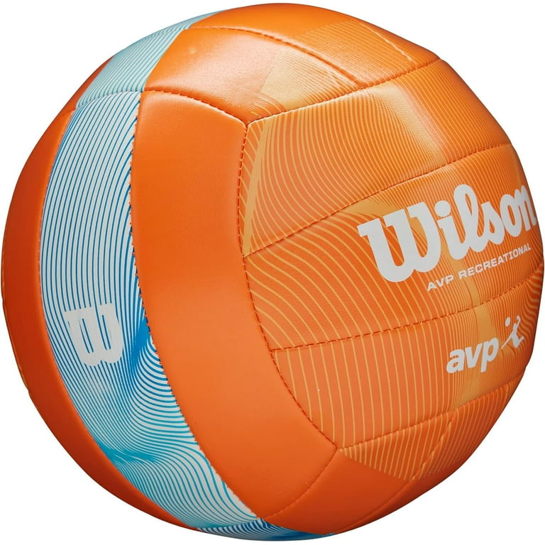 Wilson AVP Movement Official Beach Volleyball, Orange/Blue, Pro
