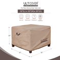 thumbnail image 5 of Housse Imperméable pour Ottoman de Patio ULTCOVER, Housse de Table d'Appoint Carrée pour Meubles d'Extérieur, Taille 32L x 32L x 20H Pouces, 5 of 5