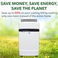 thumbnail image 2 of Whynter ARC-12SD 12,000 BTU Dual Hose Portable Air Conditioner, Up to 500 Sq. Ft., Dehumidifier & Fan, Remote Control, Home & Office, White, 2 of 8