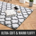 thumbnail image 7 of Lochas Indoor Rectangle Geometric Contemporary Area Rugs For Living Room Bedroom Plush Carpet,5'x8',White, 7 of 7