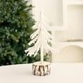 thumbnail image 6 of Christmas Tree 10.24inch Artificial Christmas Trees Mini Sisal Snow Frost Trees with Wooden Base European Style White Desktop Christmas Tree for Christmas Party Home Table Craft Decorations, 6 of 7