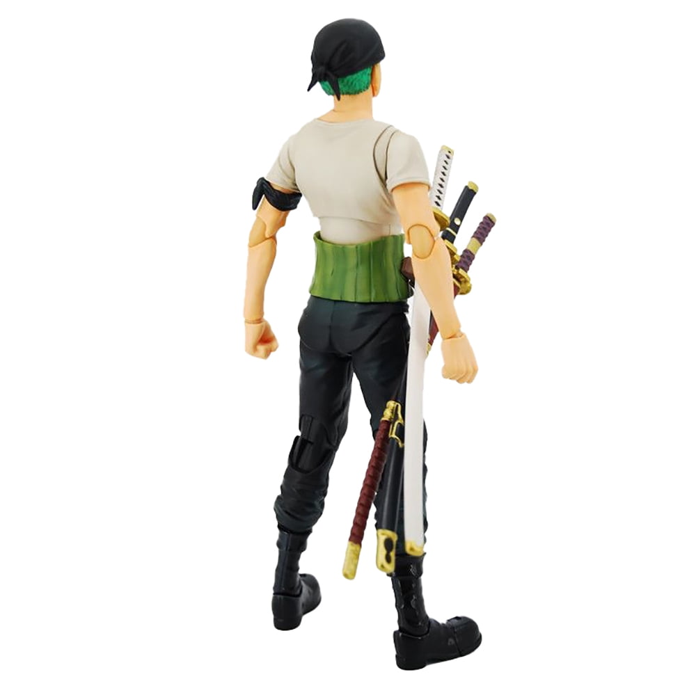 YQLADB Anime Action Heroes PVC Figure Battle Roronoa Zoro -The Rai on Onigashima-, Variable Realistic Collectible Character Model Ornaments Statue, Multicolor