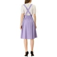 thumbnail image 3 of INSPIRE CHICWomen's Cute Suspender Skirt High Waist Overall Corset Skater Short Mini Skirt M Violet, 3 of 6