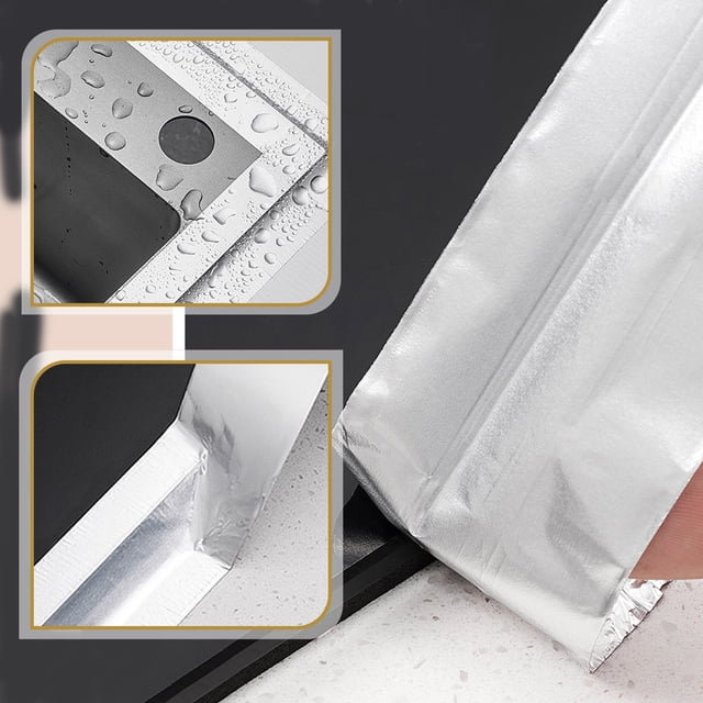 FOLOYORI Adhesive Aluminum Foil Tape Heat Resistant Waterproof Tape for Kitchen Metal Plastic and Glass Surfaces