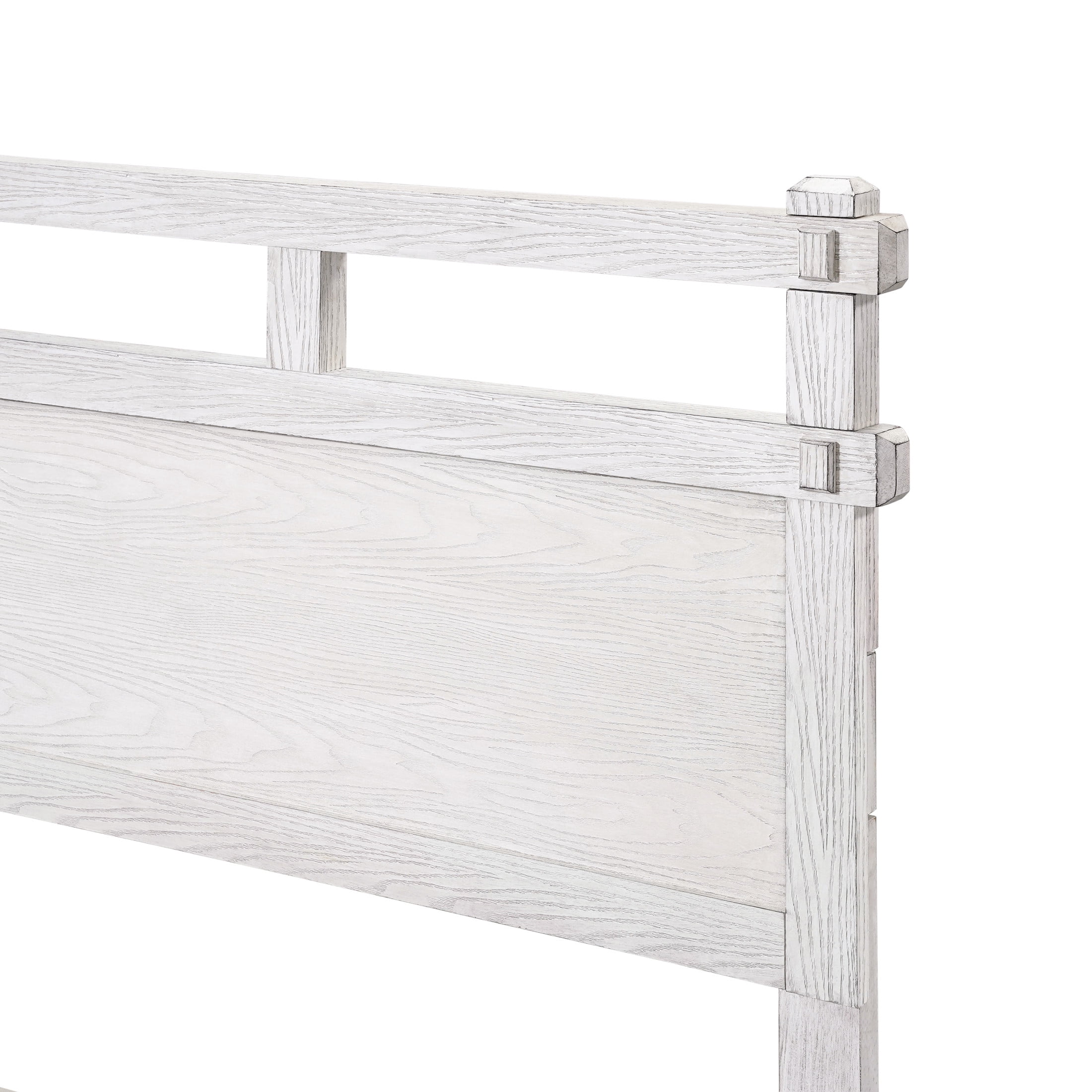 Christopher Knight Home California King Bed Frame with Farmhouse Headboard, Antique White