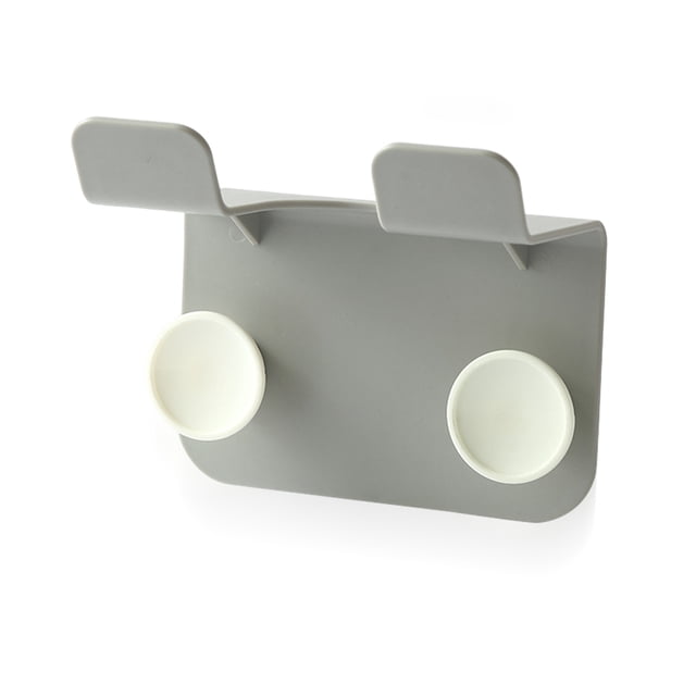 Wosthever Estante para secador de pelo de montaje en pared, herramienta de salón de peluquería autoadhesiva, soporte para cepillos de soplador, estante Almacenamiento y organización del hogar gris Wosthever HA059331-03