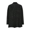 thumbnail image 5 of FRSASU Sequin Cardigans for Women Sparkly Long Sleeve Party Loose Fit Open Front Coat Fashion Solid Color Glitter Jacket Black, 5 of 6