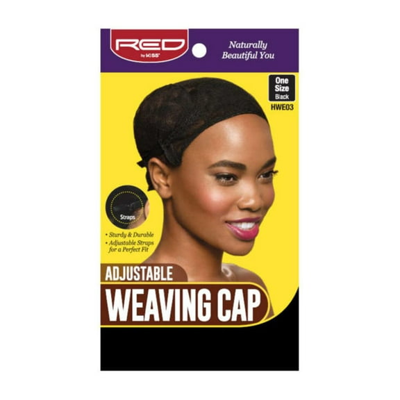 KISS - RED ADJUSTABLE WEAVING CAP