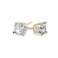 thumbnail image 5 of ADIRFINE 925 Sterling Silver Brilliant Round Cubic Zirconia Stud Earrings, 5 of 5