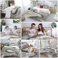 thumbnail image 6 of Grey Ombre Marble Bedding 3 Piece Duvet Cover Set Twin Size, Abstract Modern Art Soft Microfiber Comforter Cover with Zipper Closure & Pillowcases, Wrinkle & FadeResistant Quilt Cover, 6 of 9