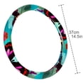 thumbnail image 4 of Flower Butterfly 14.5 Inch Printing PVC Leather Auto Accessories Car Wheel Cover Steering Wheel Covers, 4 of 6