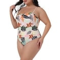 thumbnail image 2 of DARING DIVA Women's Plus Size One-Piece Swimsuit Swimdress Beach Wear 1X Pink, 2 of 6