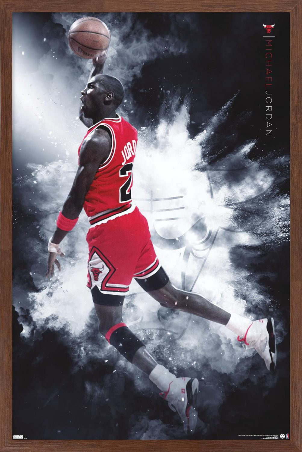 Michael Jordan - Burst Wall Poster