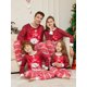 thumbnail image 3 of Europa y Estados Unidos invierno nuevo algodón de imitación Navidad traje padre-hijo muñeco de nieve pijamas navideños ropa para el hogar, 3 of 4