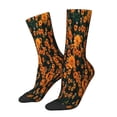 thumbnail image 2 of Uemuo Daisies Pattern Women's Crew Socks, Soft Durable Breathable Moisture-Wicking with Odor Control Cotton socks, 2 of 9