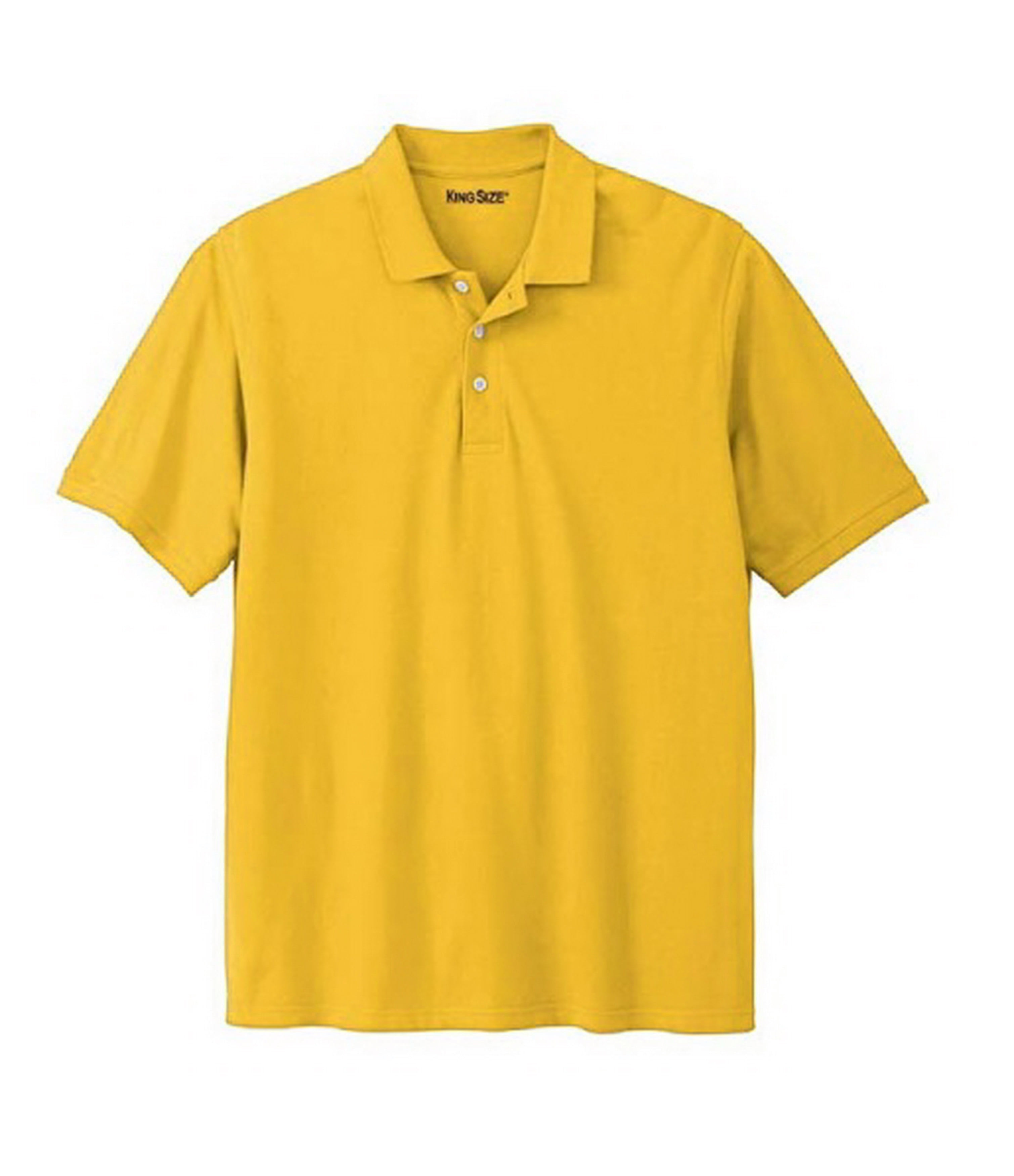 big and tall yellow polo shirt