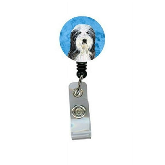 Carolines Treasures SS4773-BU-BR Bearded Collie Retractable Badge Reel Or Id Holder With Clip