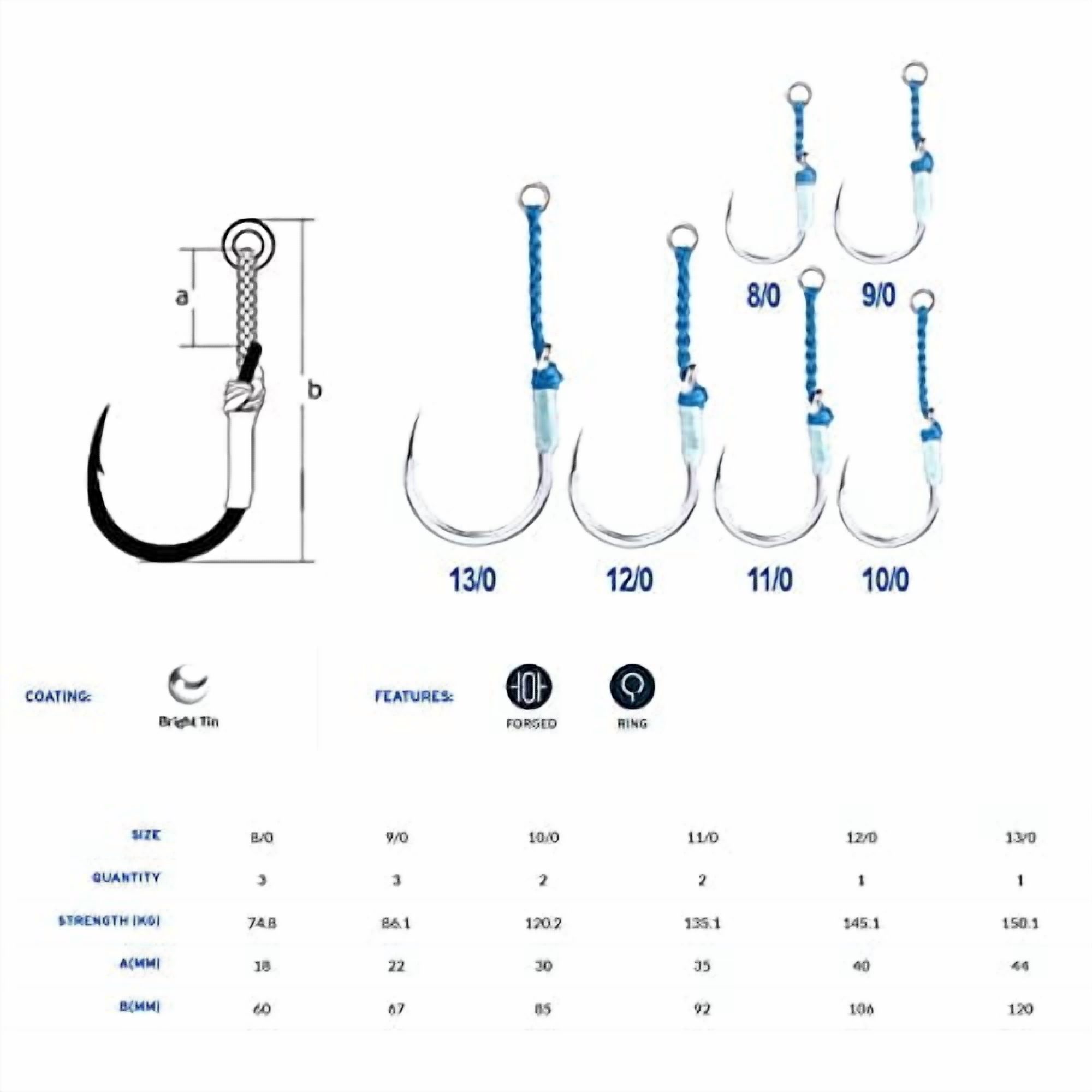 BKK Hooks A-EJ-8922 SF Deep Size 10/0# 2 Pack