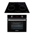 thumbnail image 1 of Combo PERFETTA SUPRA Horno Eléctrico Empotrable Zafiro Display Digital 220 V y Parrilla de Inducción Magnética 4 Quemadores 220 V Cristal Templado Negro., 1 of 9