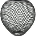 thumbnail image 1 of Moluckfu Pantalla Decorativa De Metal Negro Para Suspendida Con En Malla Resistente, 1 of 6