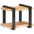 thumbnail image 3 of vidaXL Bedside Cabinet 19.7"x15.7"x15.7" Rough Mango Wood, 3 of 8