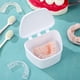 thumbnail image 3 of EeaseMX Estuche portátil para dentaduras postizas, con tapa abatible y cierre a presión, para guardar protectores bucales y retenedores dentales de ortodoncia (blanco), 3 of 8
