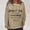 Khaki, variant on Herrnalise New ActivewearLetter Graphic Print Sweatshirts for Women Oversized Long Sleeve Casual Drawstring Fall Pullover Sweatshirt Tops Gear up for greatness for less