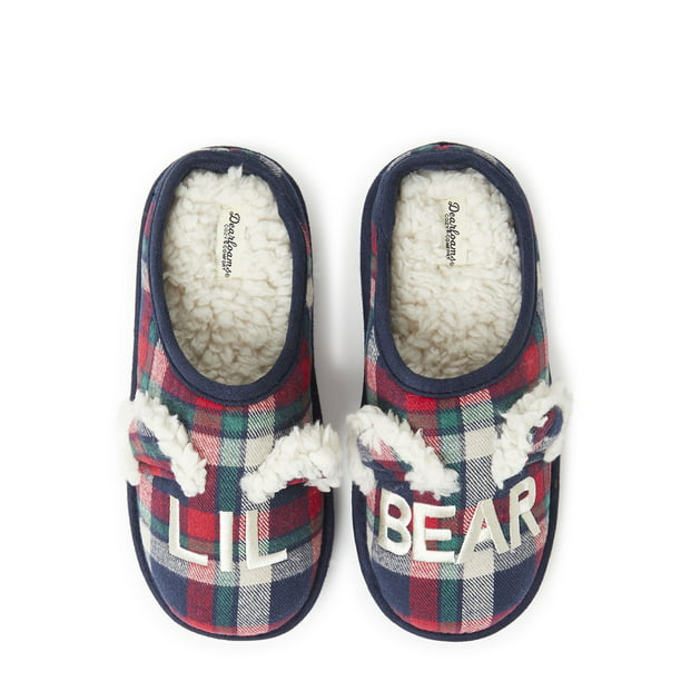 DearFoams Mama Papa Baby Bear Christmas Holiday Slippers - Walmart.com