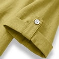 thumbnail image 6 of Gamivast Linen Sets for Women 2 Pieces Casual Short Sleeve Button Down Tops And Elastic Waist Shorts Summer Vacation Outfit Loose Fit Beach Playsuit with Pockets, 6 of 8
