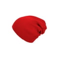 thumbnail image 4 of Top Headwear Solid Color Long Beanie, Red, 4 of 5