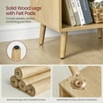 thumbnail image 3 of Nightstand, Small Bedside Table With Drawer, Open Compartment, And Pine Wood Legs, For Living Room Bedroom, 15.7 X 19.7 X 22.8 Inches, 3 of 8