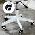 thumbnail image 6 of Seetaras Clear Desk Chair Acrylic Rolling Chair with Wheels,Armless Vanity Swivel Chair with Comfortable Back Support Seat and Height Adjustable Plastic Home Office Chair for Bedroom, Living Room, 6 of 9