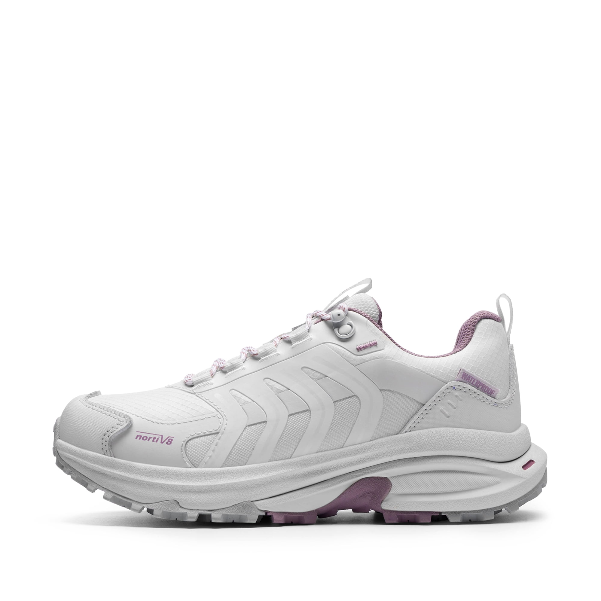 NORTIV 8 Women's Waterproof Hiking Shoes Lightweight for Walking All Day Comfort Non-Slip Outdoor Trekking Camping Climbing Fashion Sneakers Armadillo FieldLite